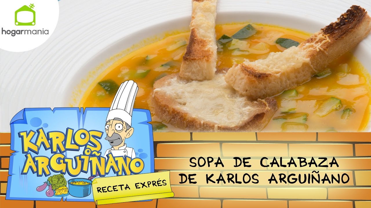 sopa de calabaza arguiñano