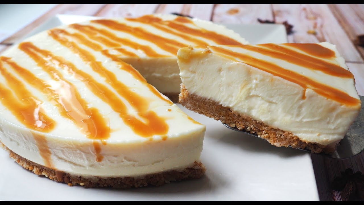 tarta de queso leche condensada y galletas