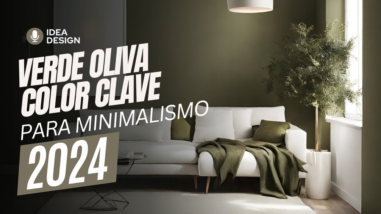 verde olivo pared